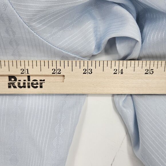 Vintage H Bar C Ranchwear Long Tail Shirt Mens Large Made in‎ USA Western Blue - Picture 10 of 12